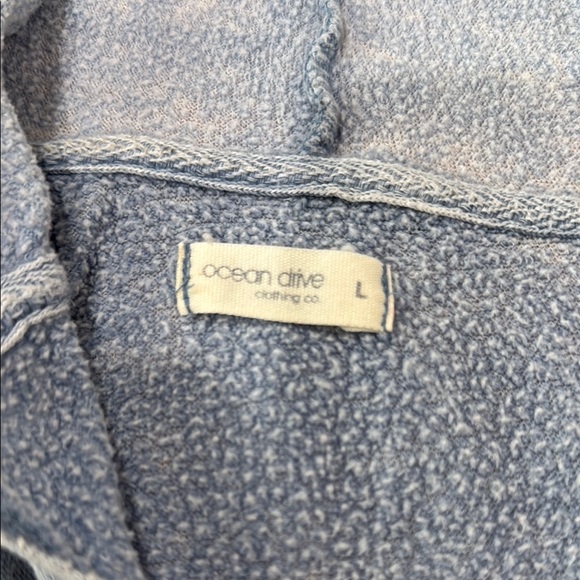 Ocean Drive Blue Oversized Long Sleeve Sweatshirt - Picture 2 of 4